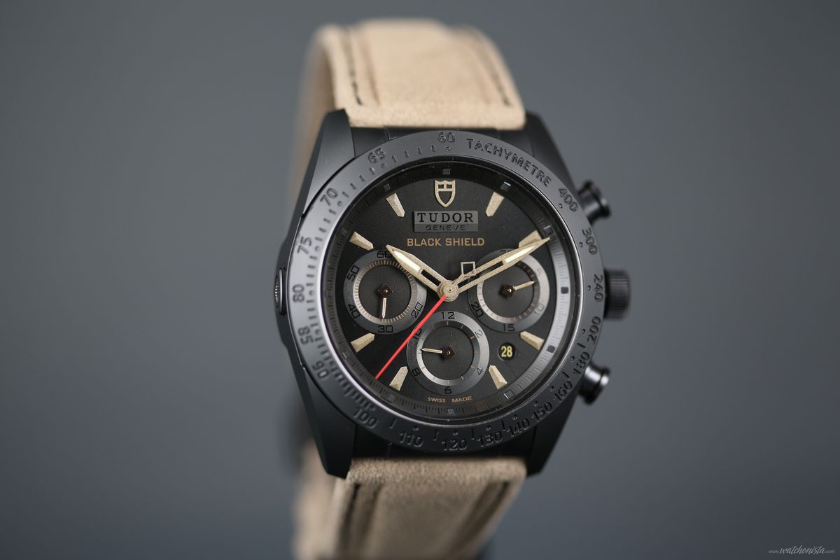 Tudor ceramic black discount shield