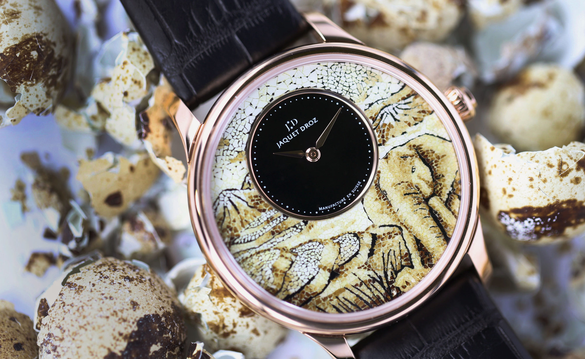Exclusive: the Jaquet Droz dial, a mosaic of organic material