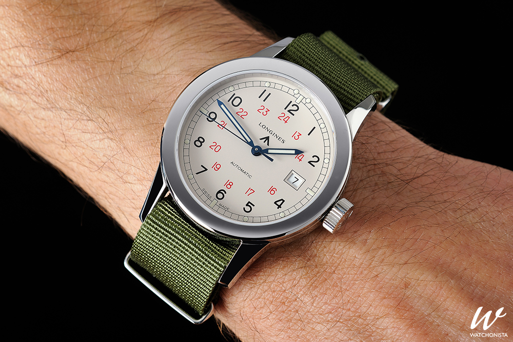 Longines Heritage Military COSD full emotional hands on Watchonista