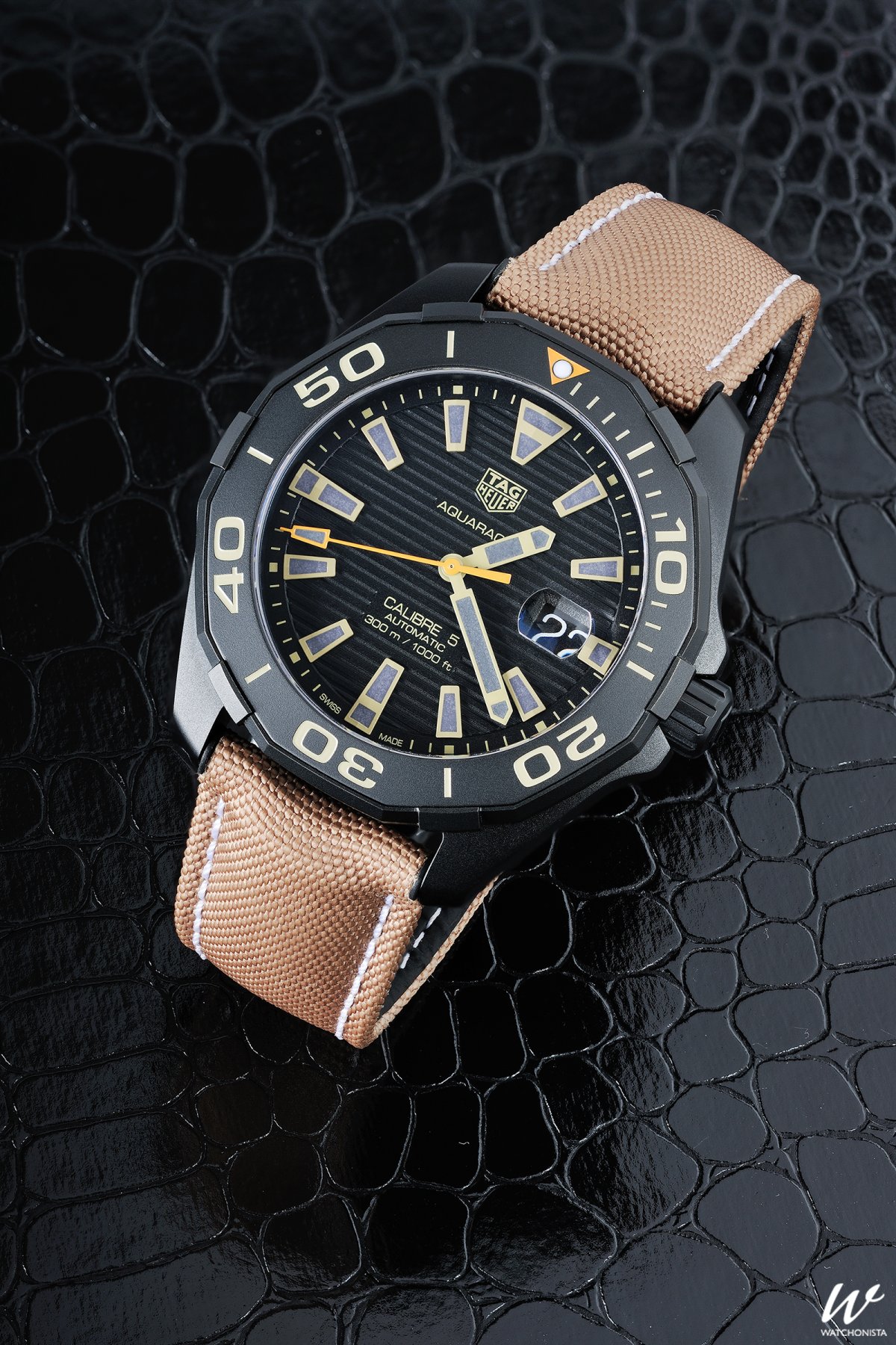 Tag heuer black titanium clearance