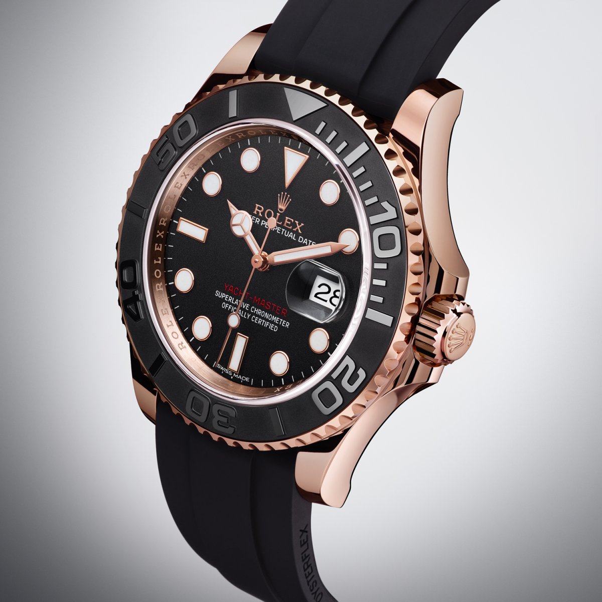 yacht master bracelet caoutchouc