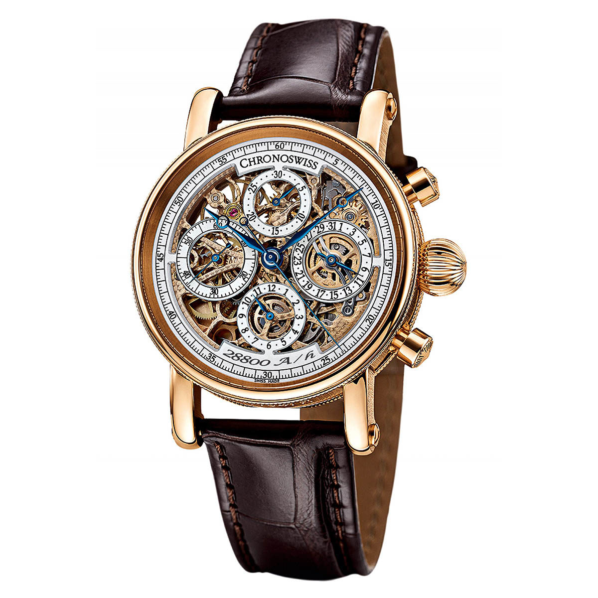 chronograph skeleton watch