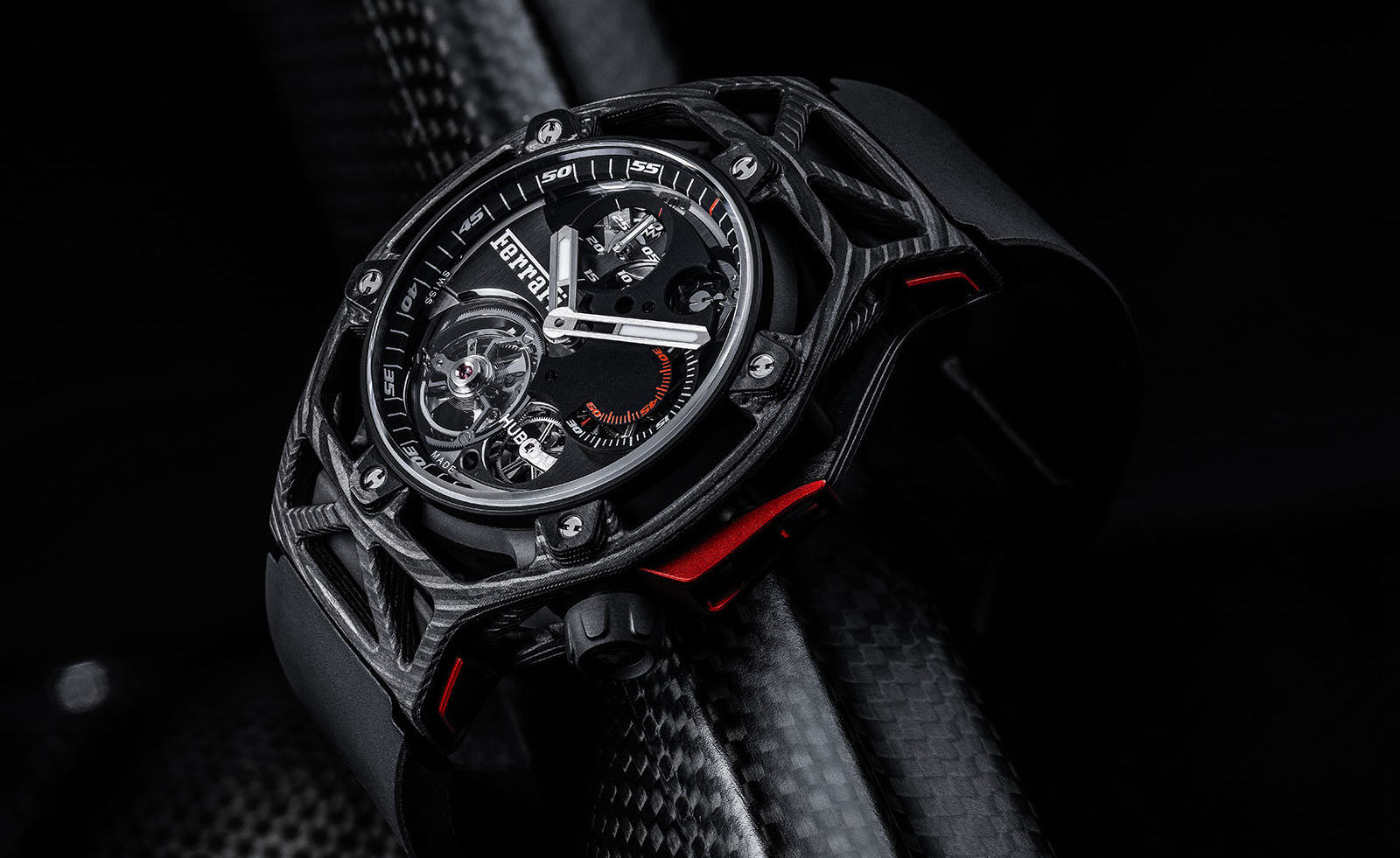BASELWORLD 2017 Hublot Techframe Design Ferrari pour montre Hublot célébrant le 70e
