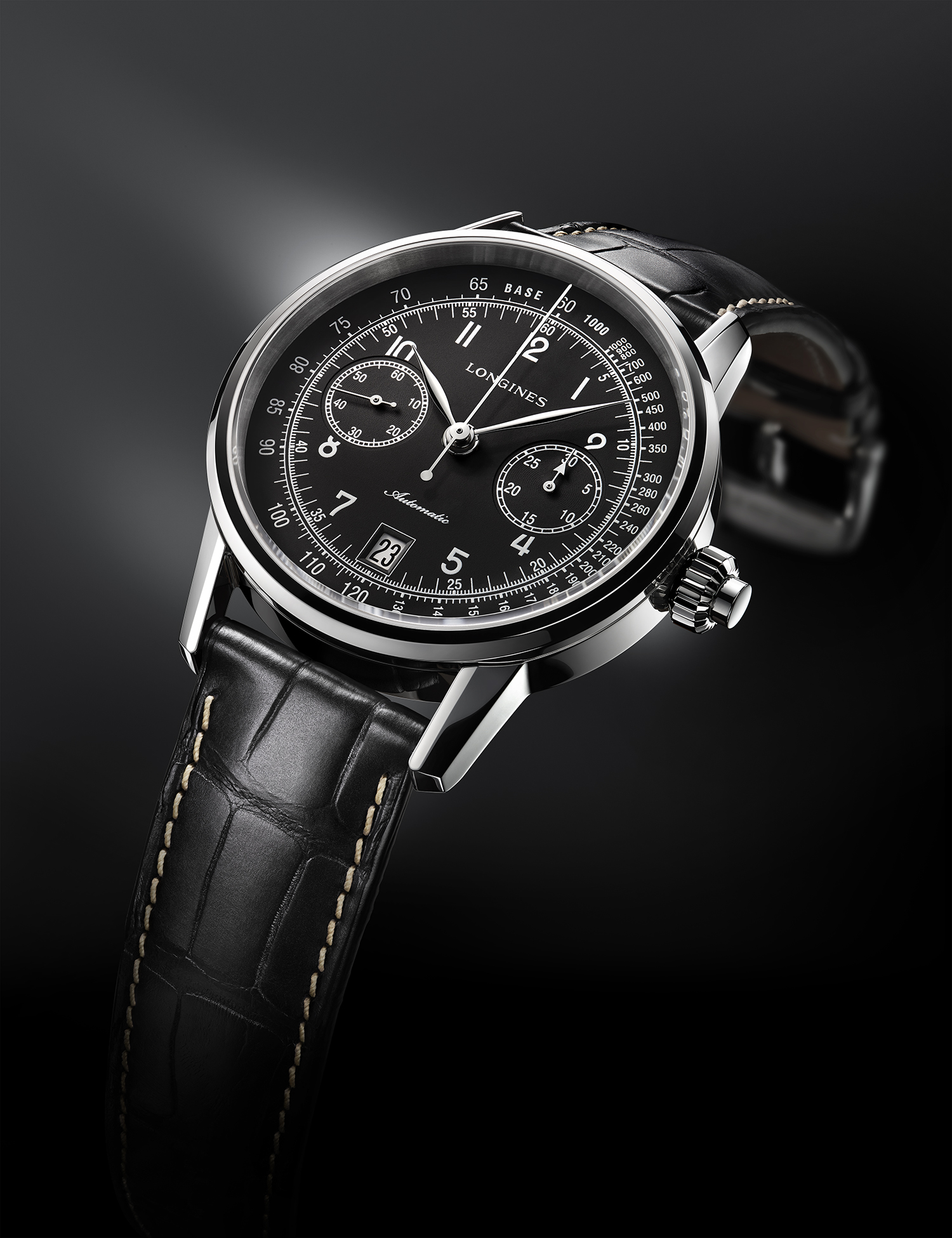 The Longines Column Wheel Single Push Piece Chronograph A reissue of a sleekly designed Single Push Piece Chronograph Watchonista