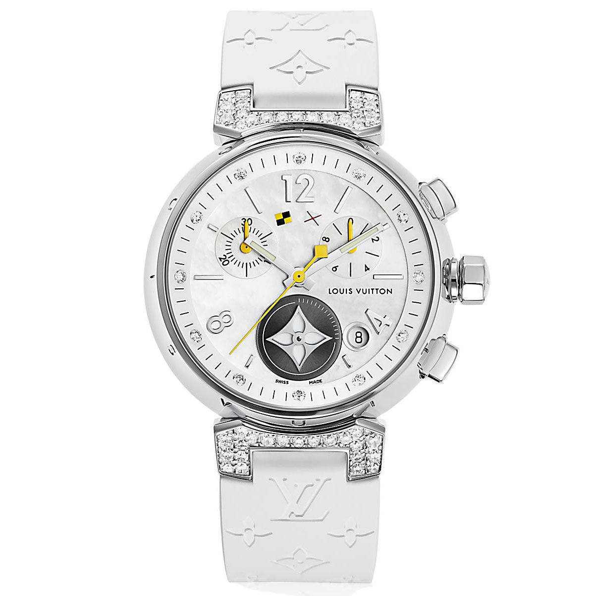 Louis Vuitton Tambour Lovely Cup Stainless Diamond Watch
