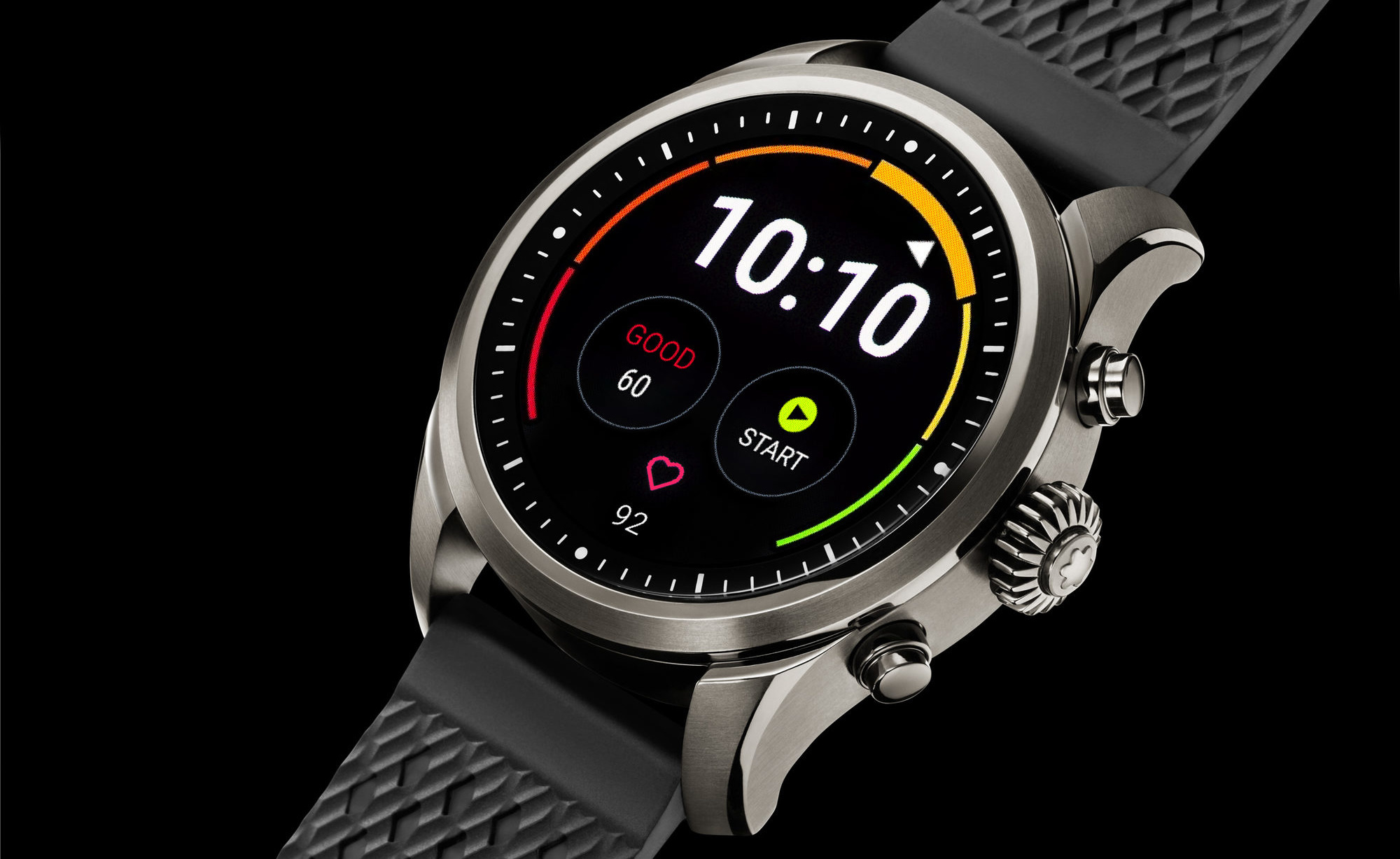montblanc summit 2 black steel milanese edition