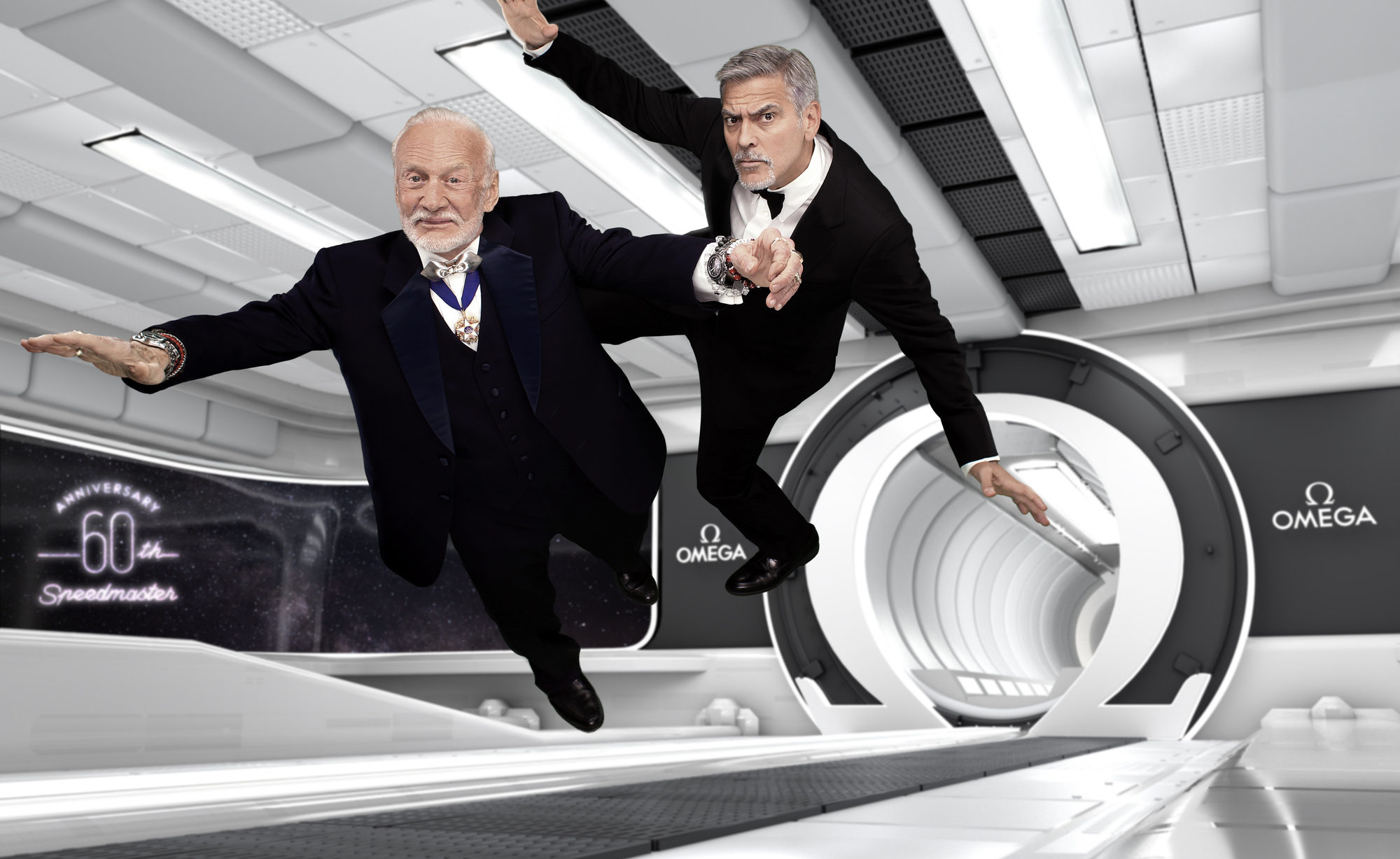 OMEGA GETS “LOST IN SPACE” IN LONDON | Watchonista - George Clooney Height – Hollywood Heartthrob’s Real Height