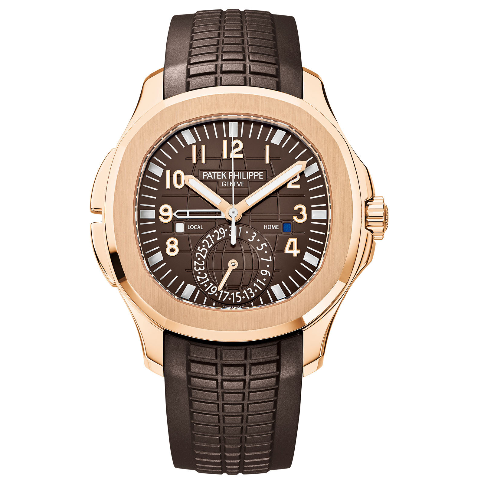 patek philippe aquanaut travel time green